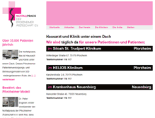 Tablet Screenshot of notfallpraxis-pforzheim.de